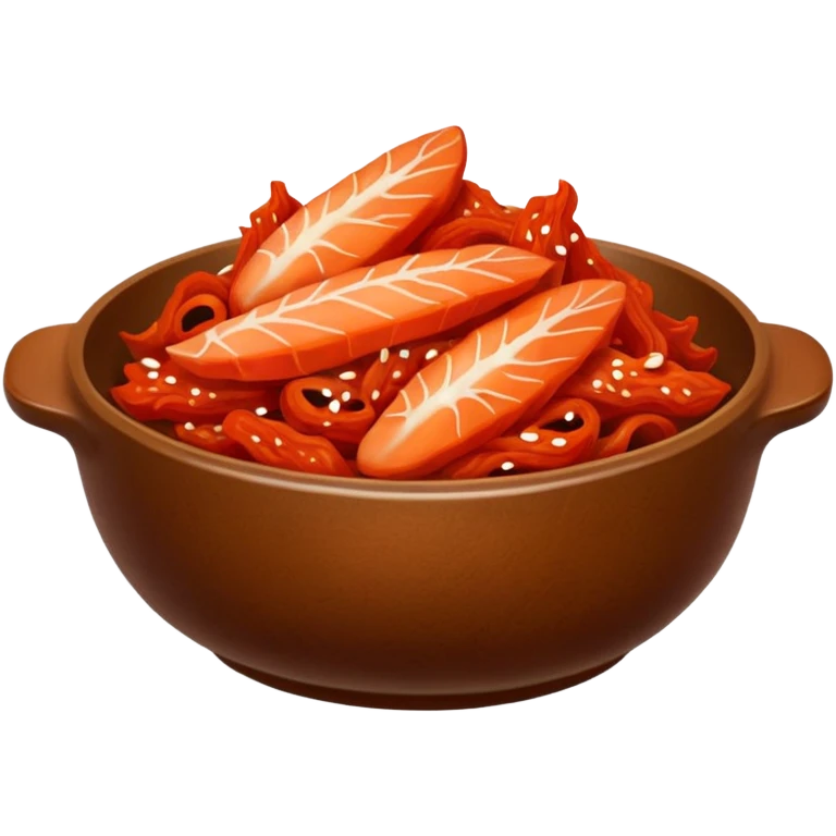 kimmchi dish brown bowl emoji