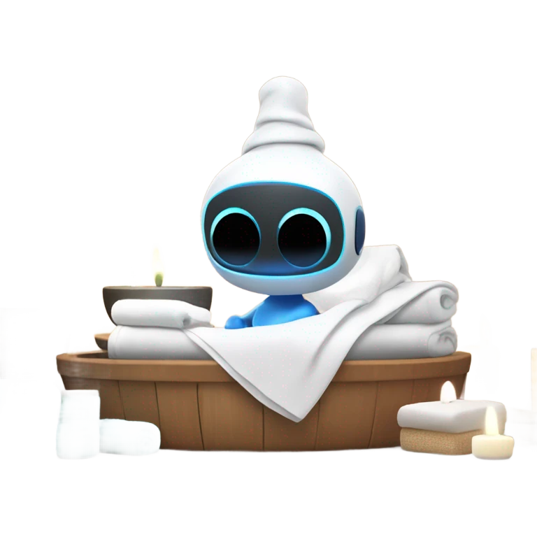 Astro bot in spa emoji