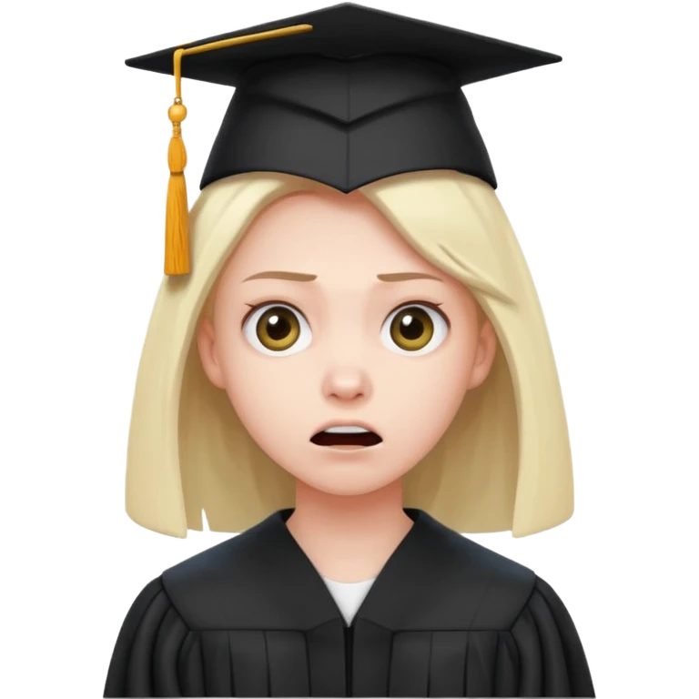 terrifying graduation emoji