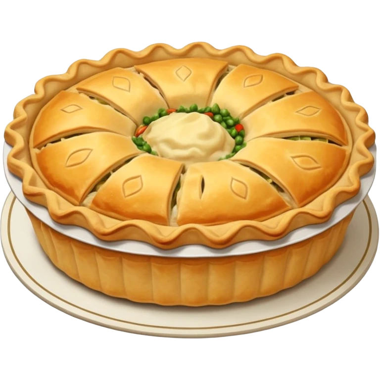 chicken pie emoji