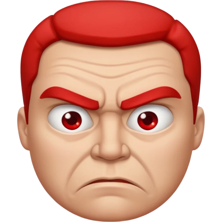 Angry face emoji