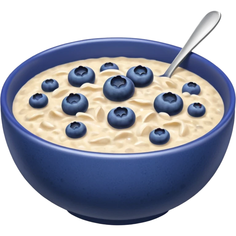 Blueberry oatmeal iPhone emoji emoji
