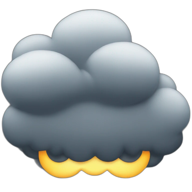 dark cloud emoji