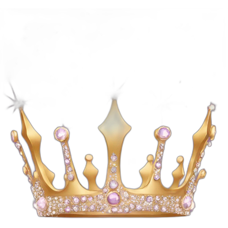 crown with sparkles emoji