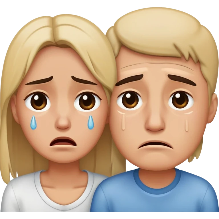 couple crying a lot😭😭😭😭😭 emoji