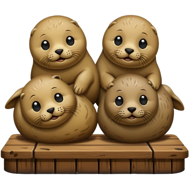 Seals on dock emoji