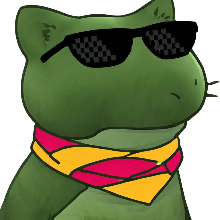 Cat with sunglasses emoji