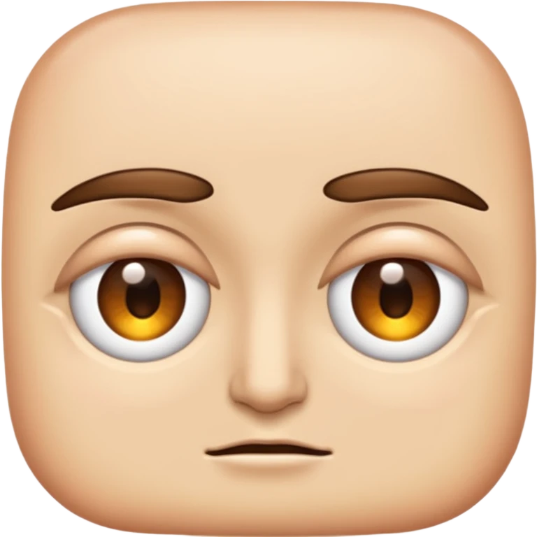 Два глаза полуприкрыты emoji