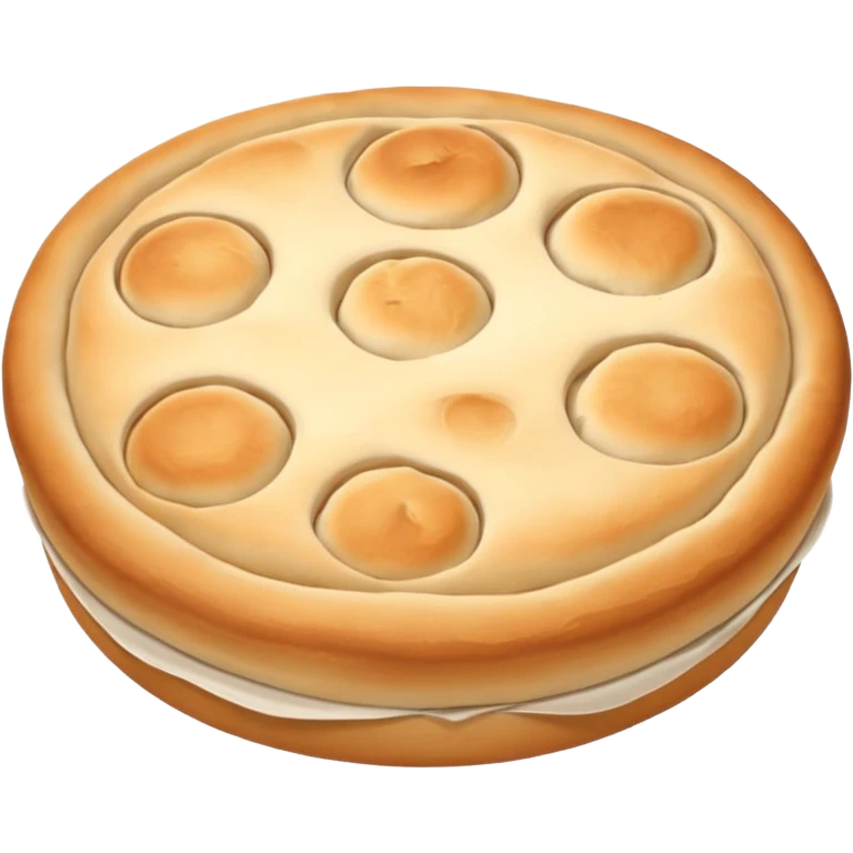 round focaccia classic white without seasoning emoji