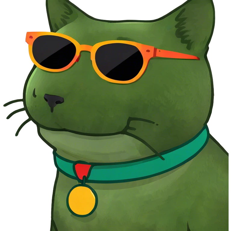 Cat with sunglasses emoji