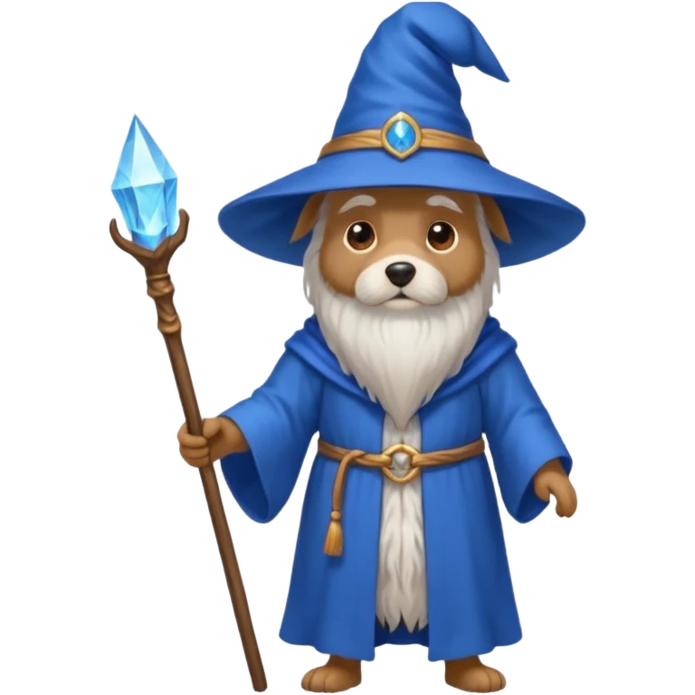 Dog wizard emoji