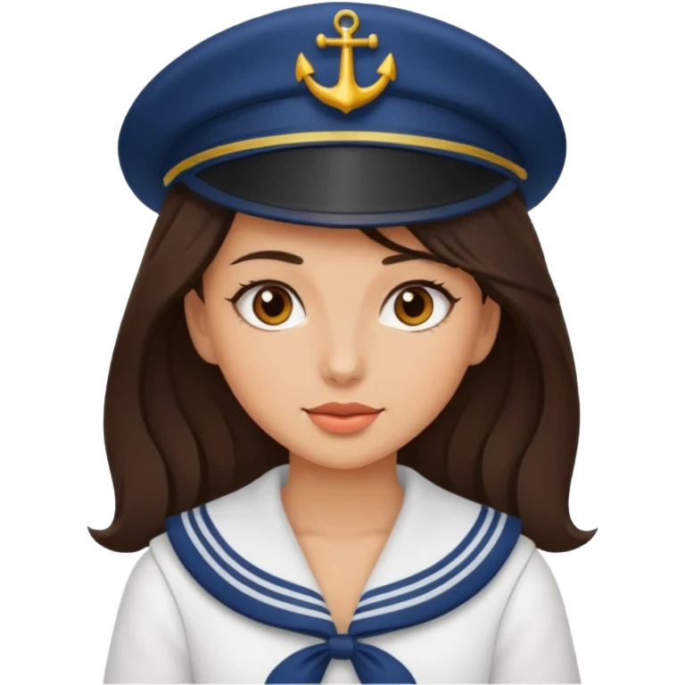 sailor girl brunette  emoji