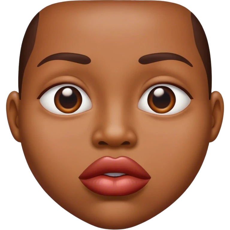 Big swollen lips emoji