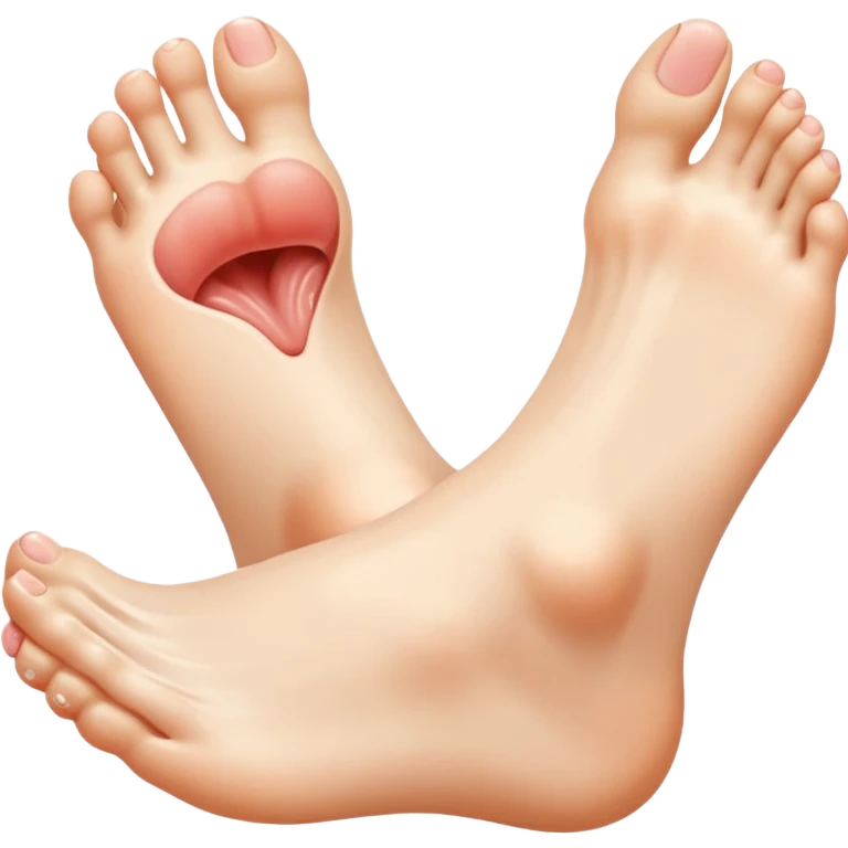 Licking feet emoji