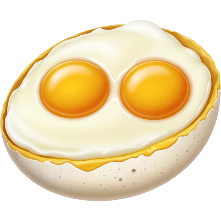 Chicken double yolk egg emoji