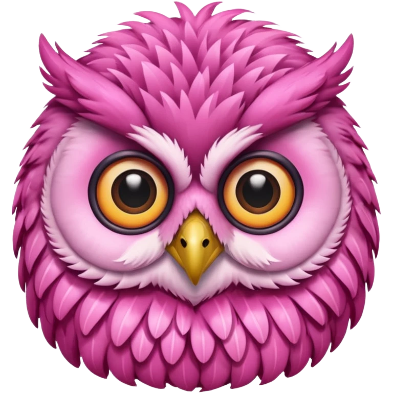 image of a pink owl emoji