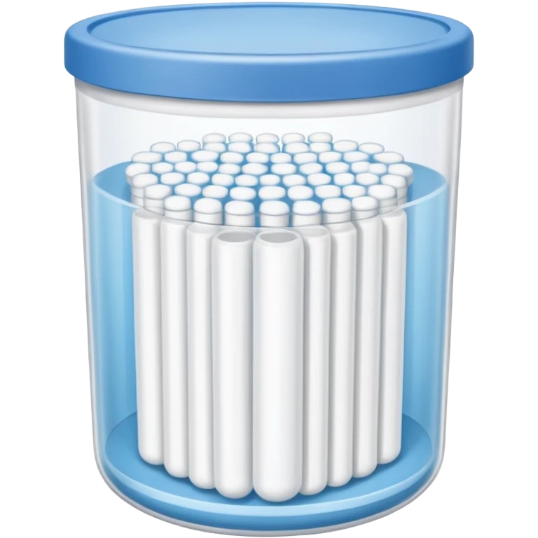 Fully packed container with Cotton swabs emoji