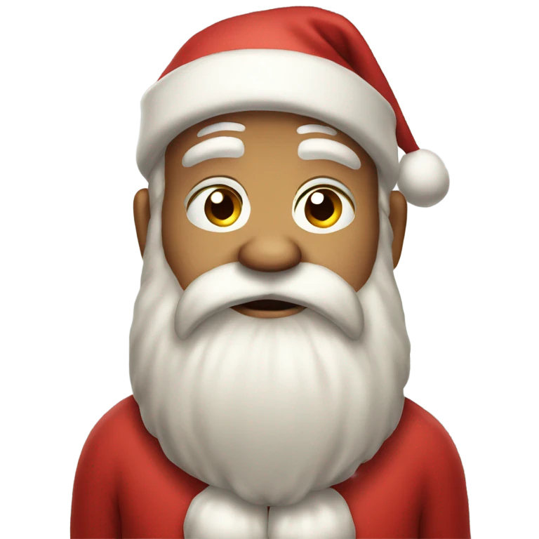Santa Claus who cries emoji