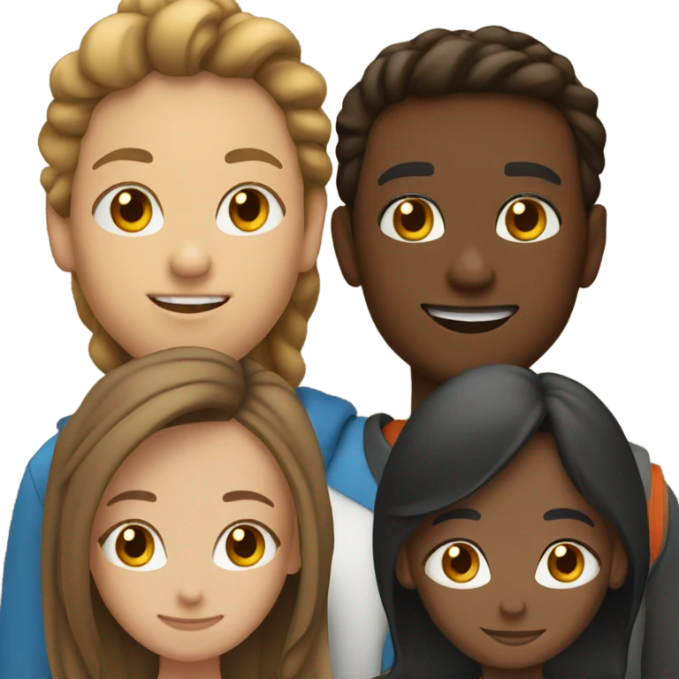 group of people standing emoji