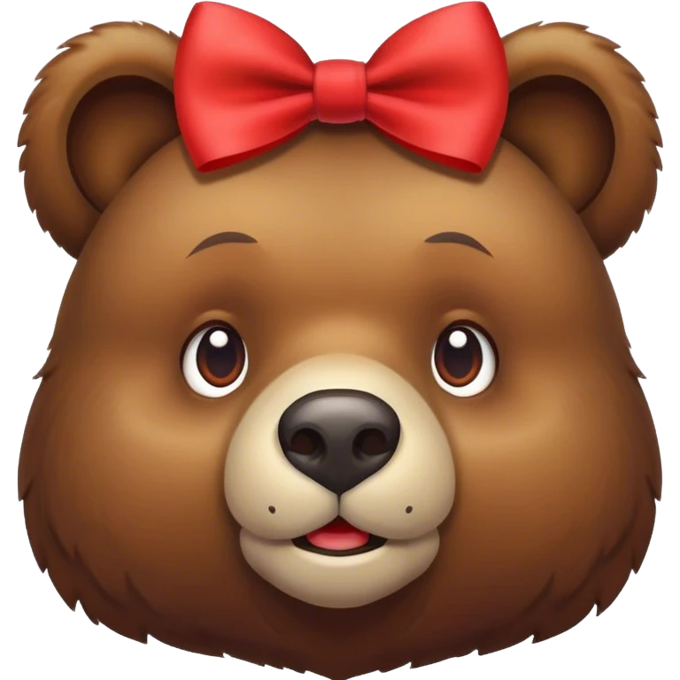 Bear with bow  emoji