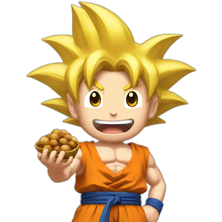goku holding nuts emoji