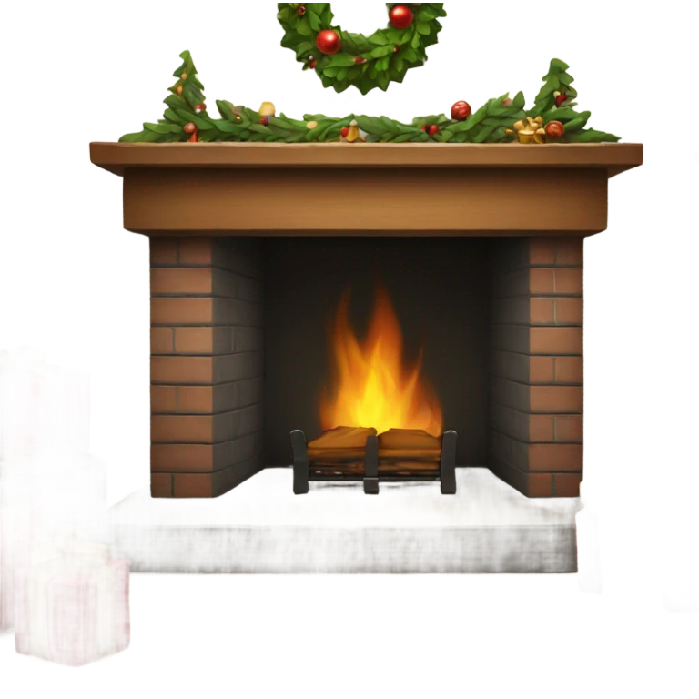 christmas fireplace emoji