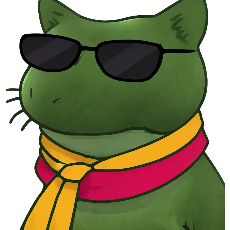 Cat with sunglasses emoji
