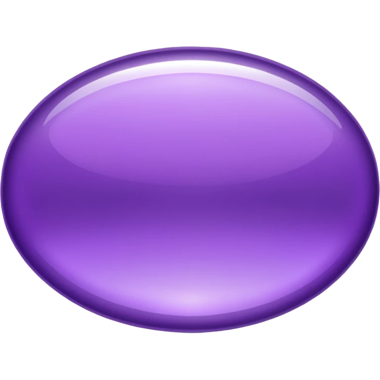 metallic purple oval shape emoji