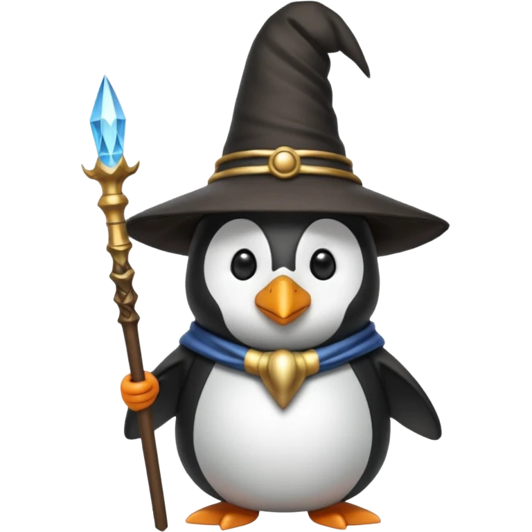 Penguin Wizard emoji