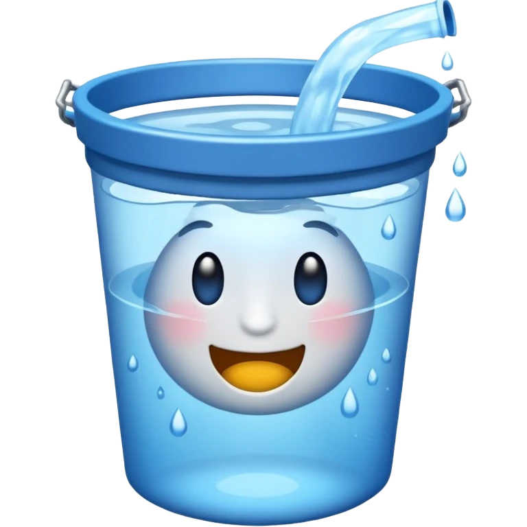 Chucked bucker of water emoji