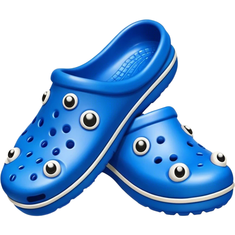 Blue crocs emoji