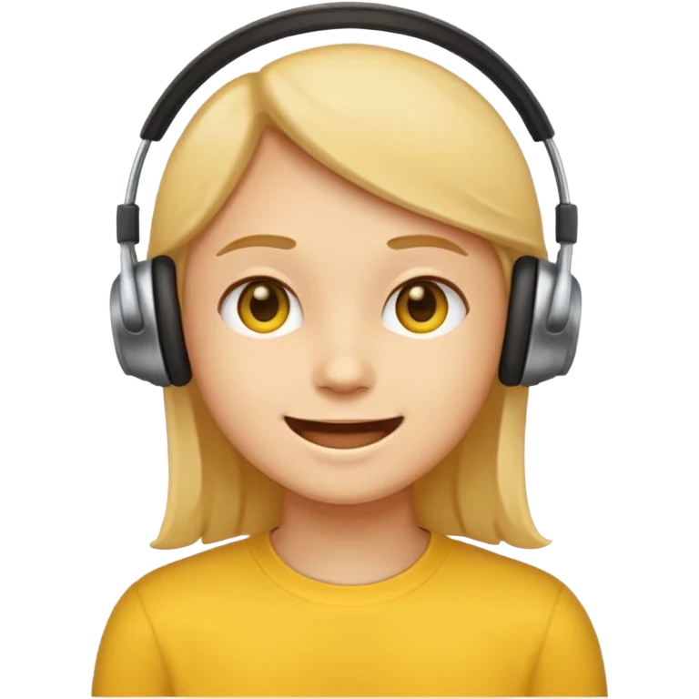 Whatsapp Emoji face listening emoji