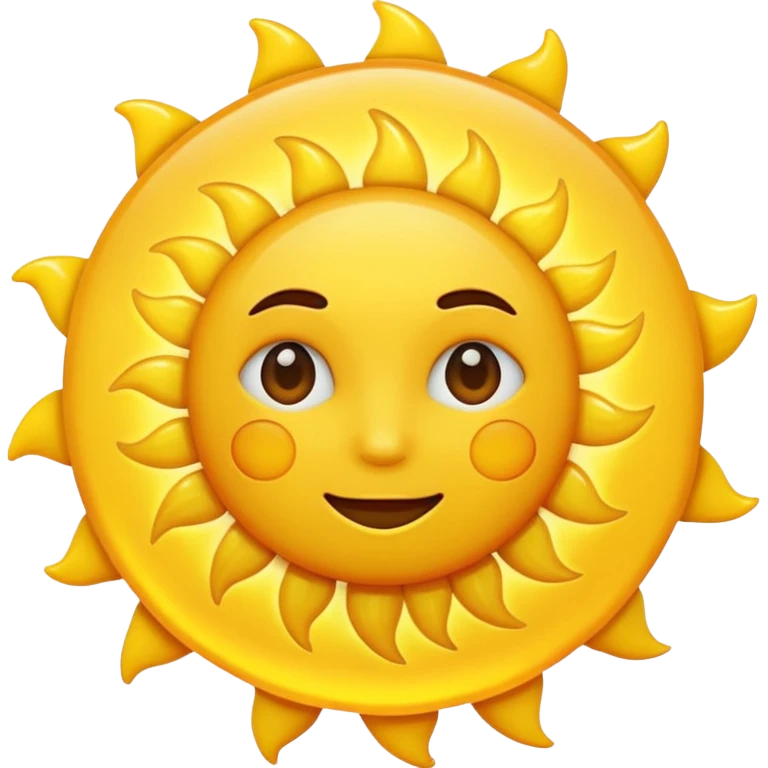 sun in 2d  emoji