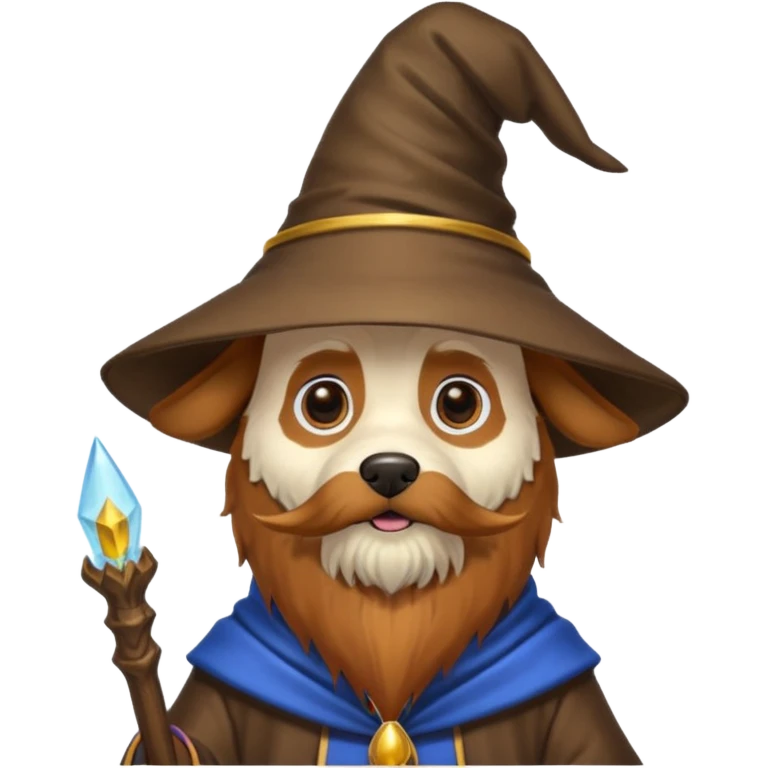 Dog wizard emoji