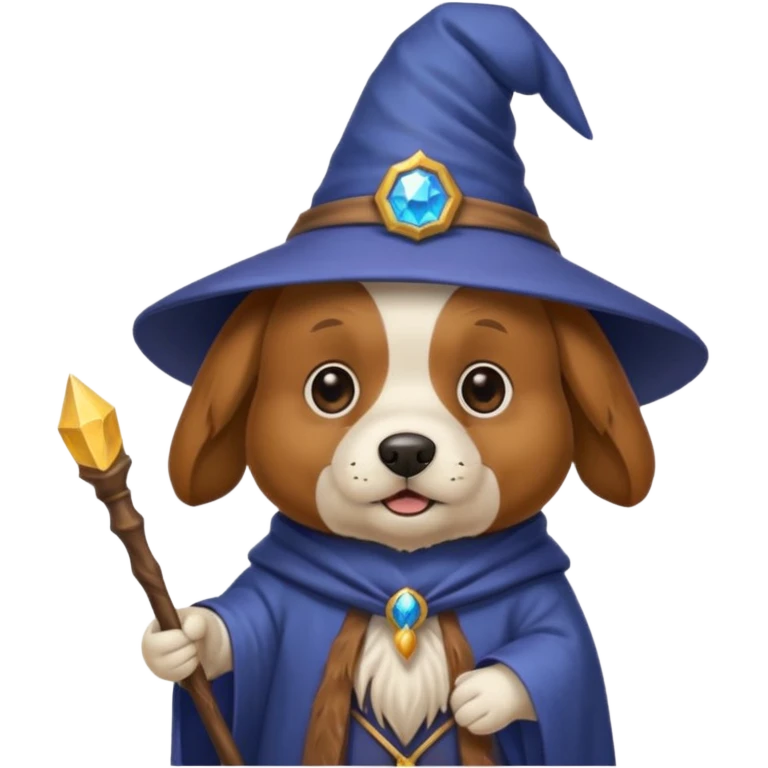 Dog wizard emoji
