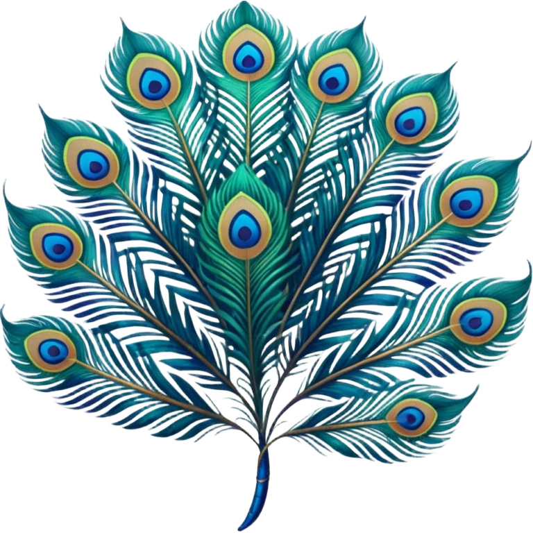 Peacock feathers emoji