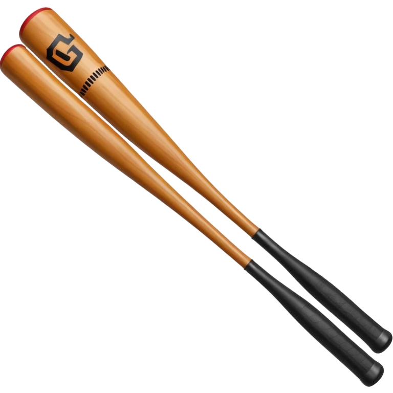 Baseball bat with Giants logo emoji