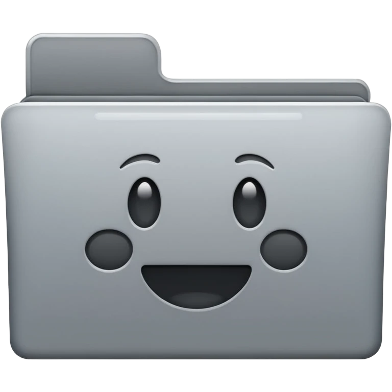 folder macos gray and white emoji