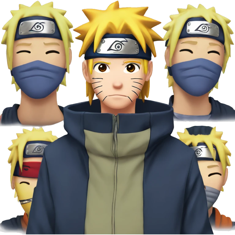 Naruto from Naruto kising sasuke emoji