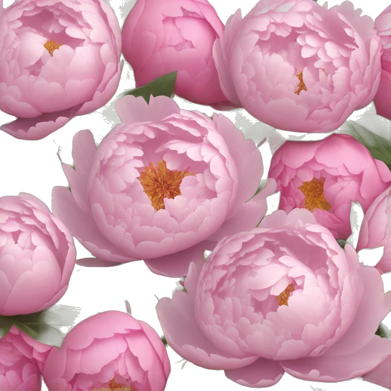 peonies ￼ emoji