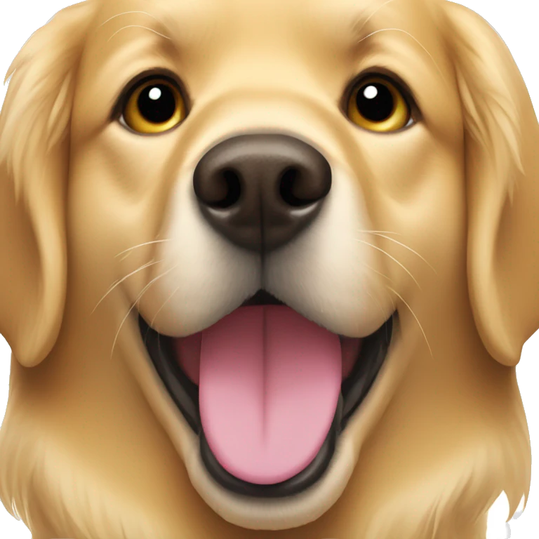 Blonde Golden retriever face  emoji