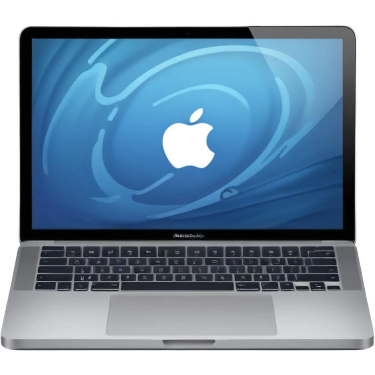 MacBook Pro closed minimal background emoji