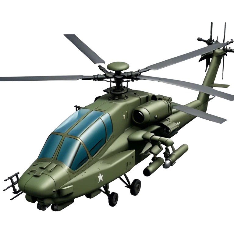 AH-64E Apache - Boeing (Model Year: 2021) (Iconic army green) emoji