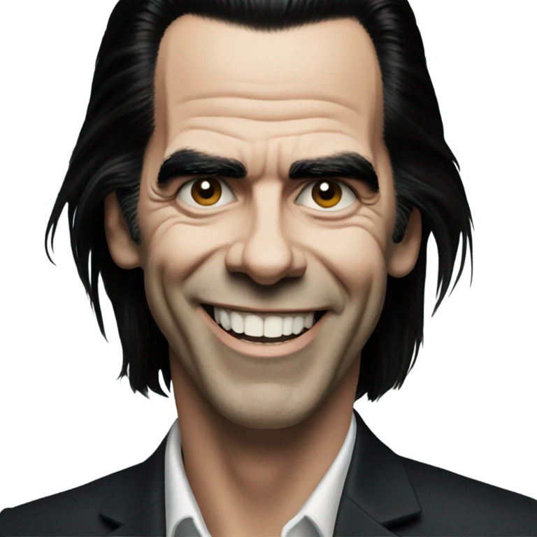 nick cave smiling emoji