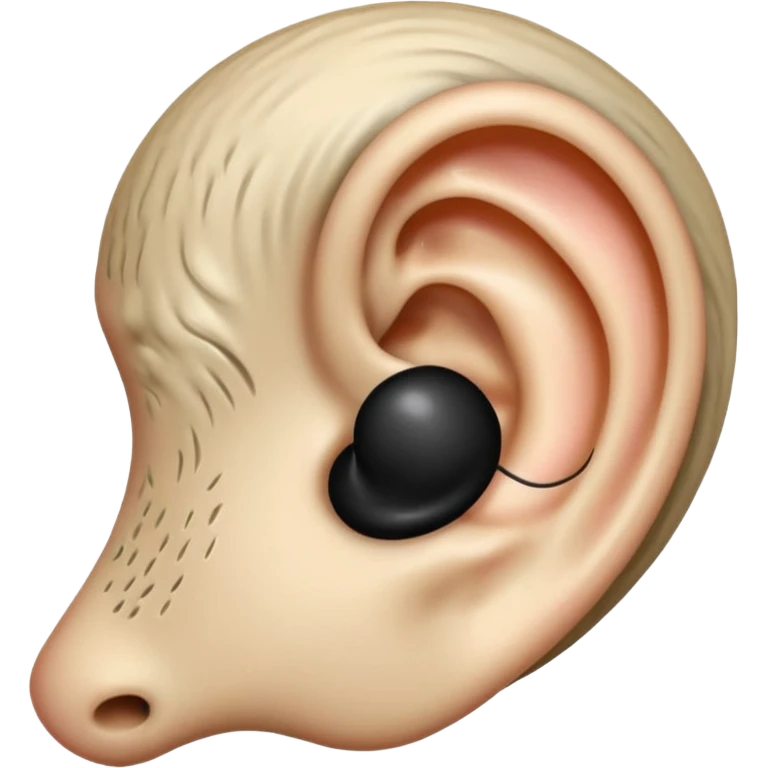 Black ear emoji