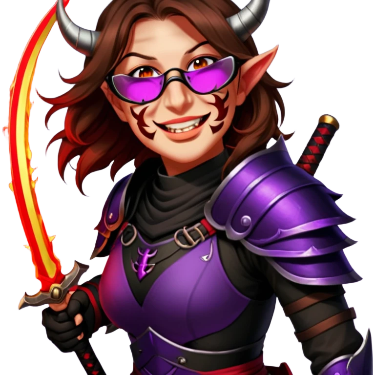 Demon-Horned Warrior emoji
