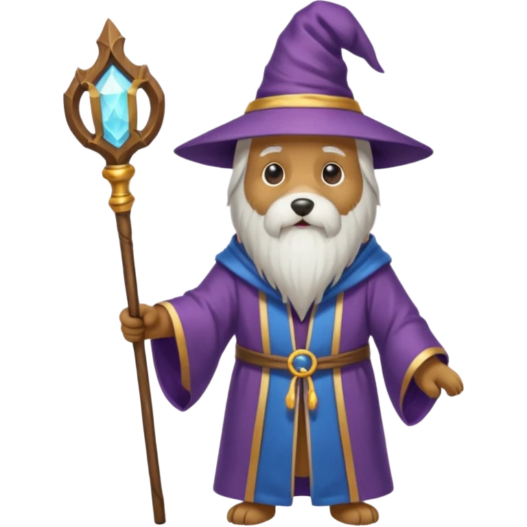 Dog wizard emoji