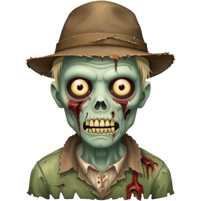 zombie with hat emoji