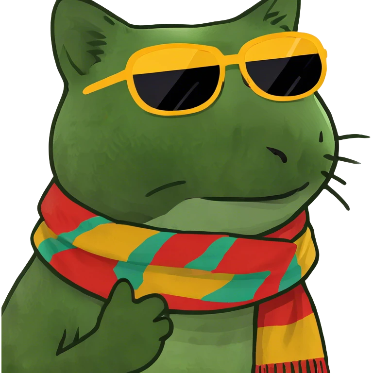 Cat with sunglasses emoji