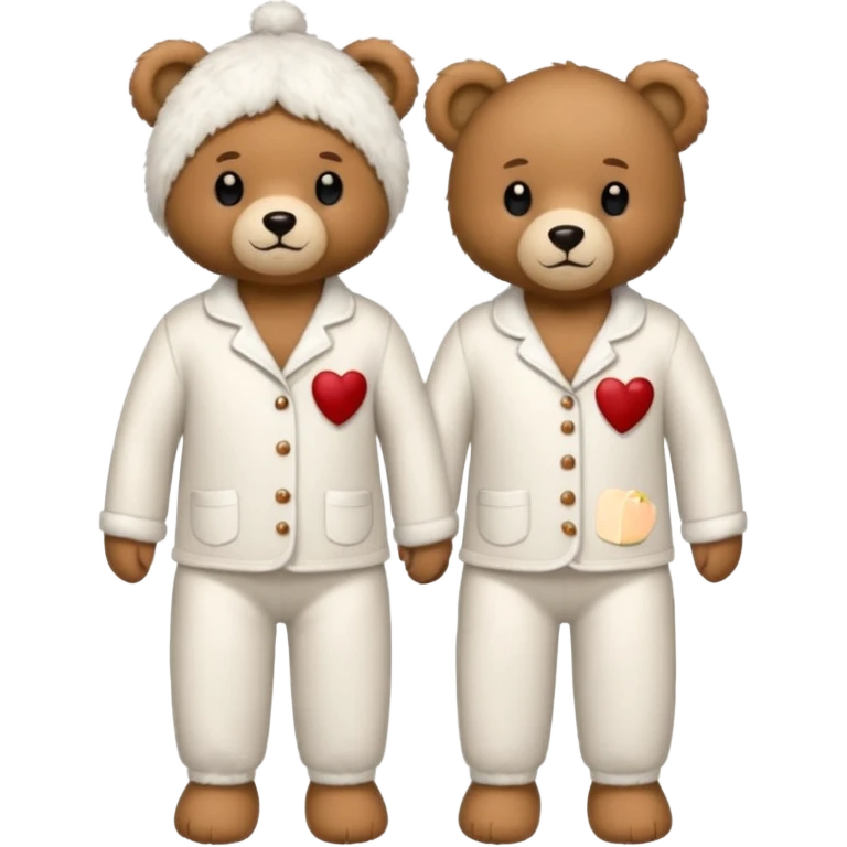 pajamas with teddy bears on them emoji